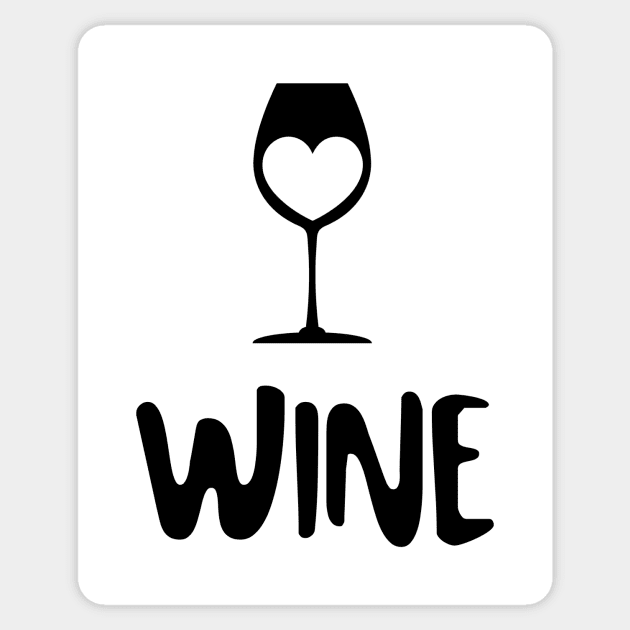 WINE Glass Sticker by SartorisArt1